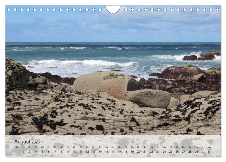 Produktbild: Bretagne - Wildnis Finist&egrave;re (Wandkalender 2026 DIN A4 quer), CALVENDO Monatskalender