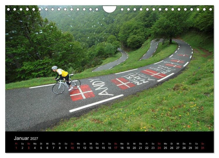 Produktbild: Pyren&auml;enp&auml;sse mit dem Rennrad 2027 (Wandkalender 2027 DIN A4 quer), CALVENDO Monatskalender