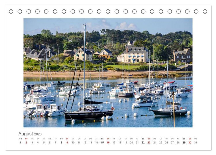 Produktbild: Bretagne - unterwegs mit Julia Hahn (Tischkalender 2026 DIN A5 quer), CALVENDO Monatskalender