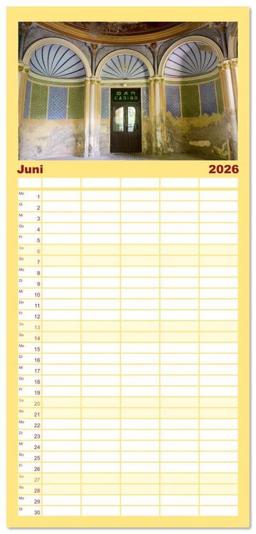 Produktbild: Familienplaner 2026 - Streifz&uuml;ge durch das Banat mit 5 Spalten (Wandkalender, 21 x 45 cm) CALVENDO