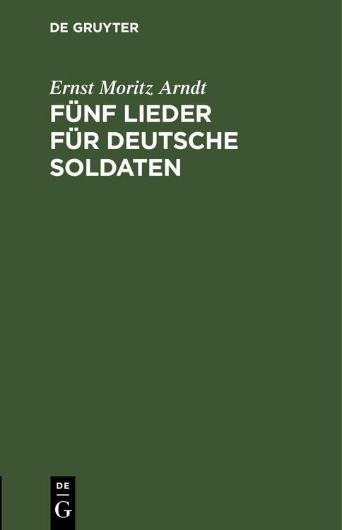 Produktbild: F&uuml;nf Lieder f&uuml;r deutsche Soldaten