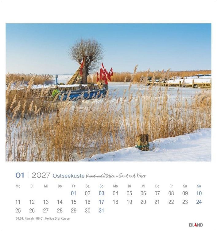 Produktbild: Ostseek&uuml;ste Postkartenkalender 2027 - Wind und Wellen - Sand und Meer