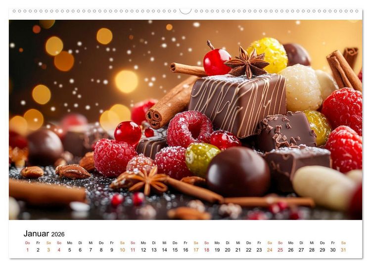 Produktbild: Sch&auml;tze der Confiserie Kunst (Wandkalender 2026 DIN A2 quer), CALVENDO Monatskalender