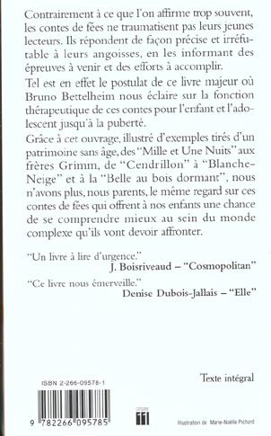 Produktbild: Bettelheim, B: Psychanalyse des contes de f&eacute;es
