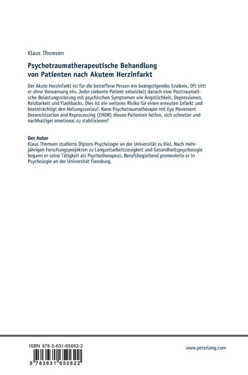 Produktbild: Psychotraumatherapeutische Behandlung von Patienten nach Akutem Herzinfarkt