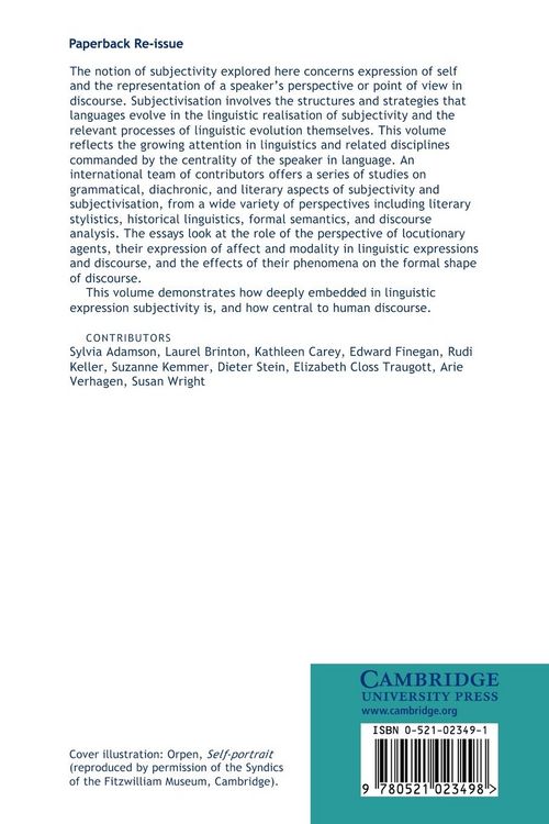 Produktbild: Subjectivity and Subjectivisation
