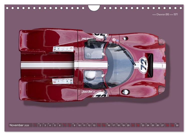 Produktbild: Legenden des Rennsports Historic Sports Cars 1960-1975 (Wandkalender 2026 DIN A4 quer), CALVENDO Monatskalender