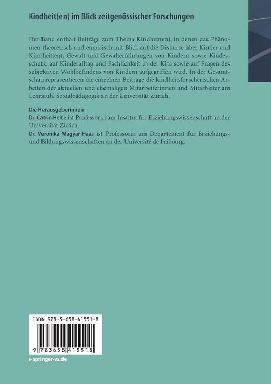 Produktbild: Kindheit(en) im Blick zeitgen&ouml;ssischer Forschungen