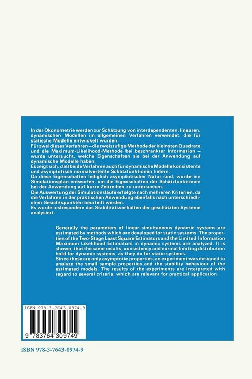 Produktbild: Planung und Stastistische Auswertung von Computersimulationen interdependenter Modelle mit verz&ouml;gerten endogenen Variablen