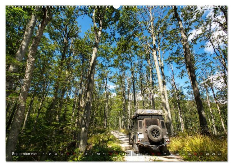 Produktbild: Mit dem 4x4 durch Europa (Wandkalender 2026 DIN A2 quer), CALVENDO Monatskalender