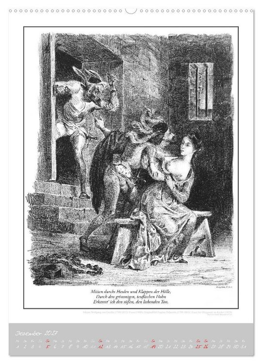 Produktbild: Faust - Weltliteraturkalender (hochwertiger Premium Wandkalender 2027 DIN A2 hoch), Kunstdruck in Hochglanz