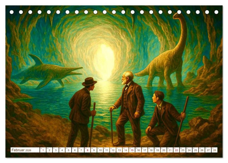 Produktbild: Jules Verne. Sein Leben, seine Werke (Tischkalender 2026 DIN A5 quer), CALVENDO Monatskalender