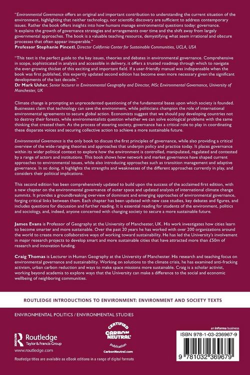 Produktbild: Environmental Governance