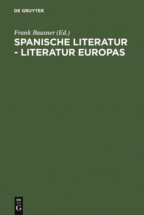 Produktbild: Spanische Literatur - Literatur Europas
