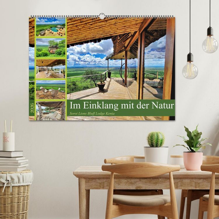 Produktbild: Im Einklang mit der Natur - Soroi Lions Bluff Lodge Kenia (Wandkalender 2026 DIN A2 quer), CALVENDO Monatskalender