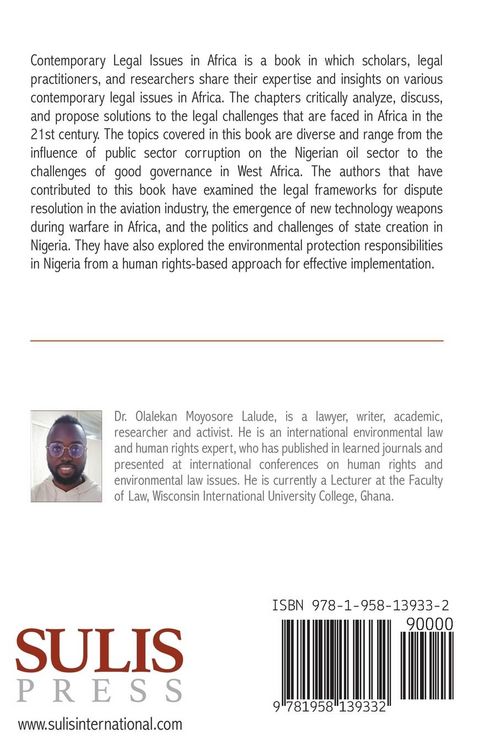 Produktbild: Contemporary Legal Issues in Africa