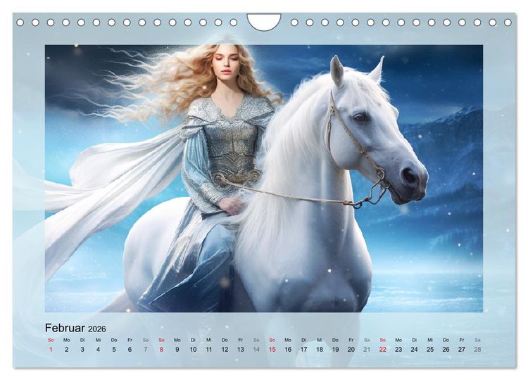 Produktbild: Avalons magische Frauen. Geheimnisvolle und Sagenumwobene Insel (Wandkalender 2026 DIN A4 quer), CALVENDO Monatskalender