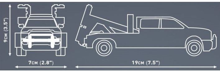Produktbild: COBI 24611 - RAM 350 Wrecker Tow Truck, Pickup Pannenhilfe, Ma&szlig;stab 1:35, Bausatz, 295 Teile+1 Figur