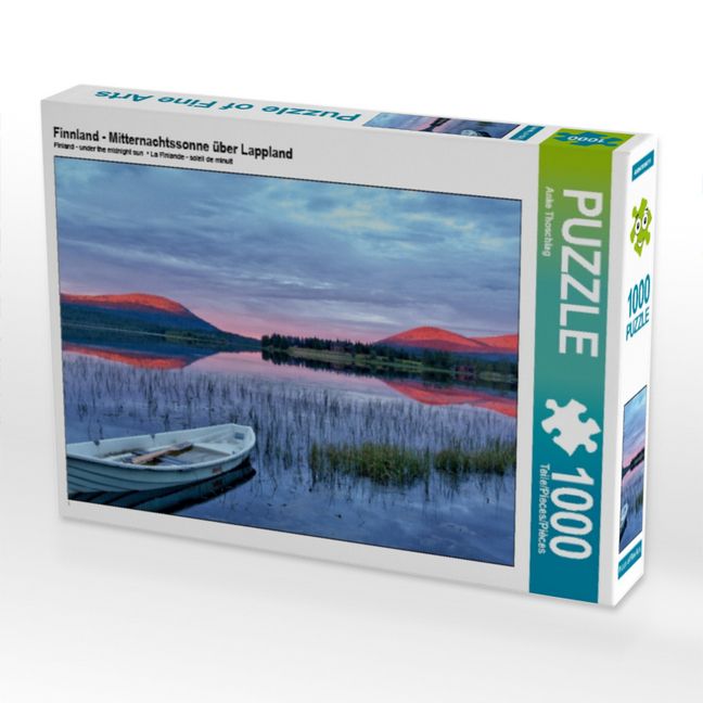 Produktbild: Finnland - Mitternachtssonne &uuml;ber Lappland (Puzzle)
