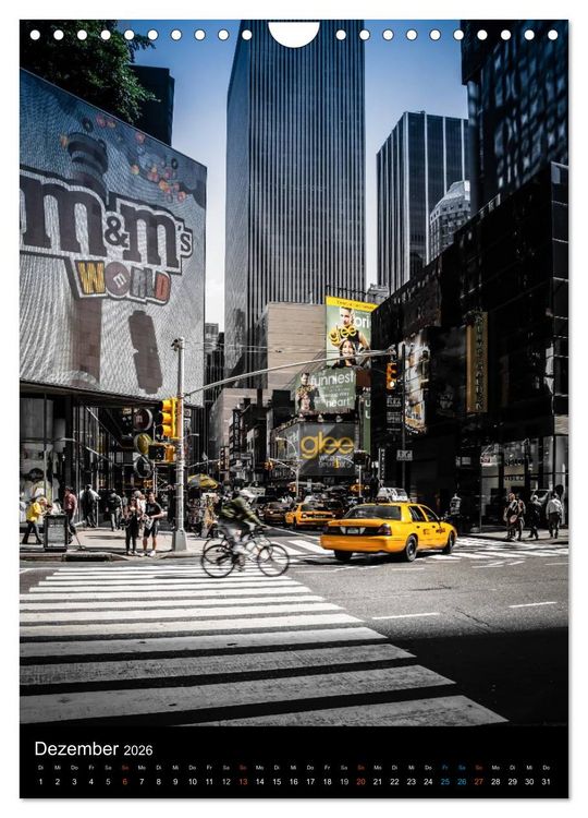 Produktbild: NEW YORK &ndash; street view (Wandkalender 2026 DIN A4 hoch), CALVENDO Monatskalender