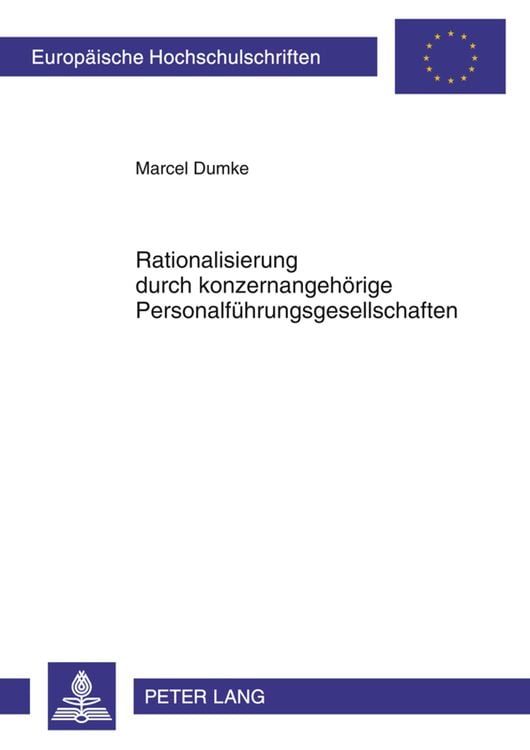 Produktbild: Rationalisierung durch konzernangehörige Personalführungsgesellschaften