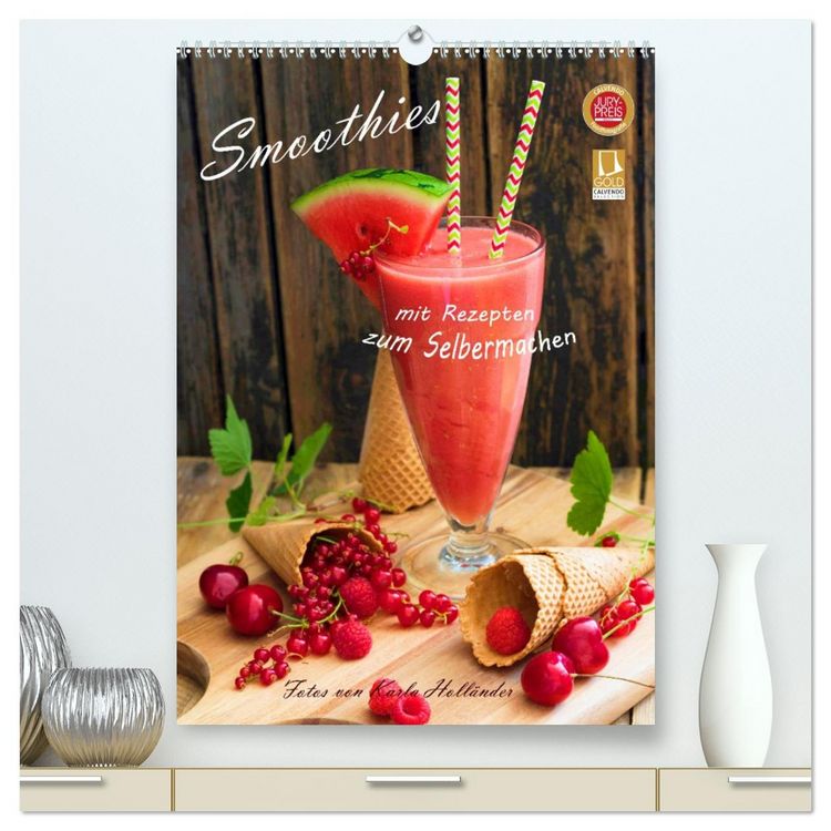 Produktbild: Smoothies zum Selbermachen (hochwertiger Premium Wandkalender 2026 DIN A2 hoch), Kunstdruck in Hochglanz