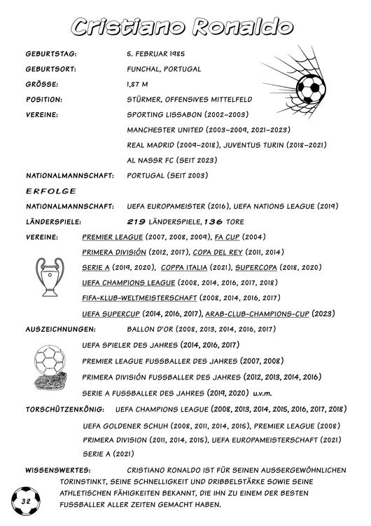 Produktbild: Fu&szlig;ball Malbuch - Tore, Siege & Triumphe SUPERSTARS Fu&szlig;ballhelden der EM 2024 &ndash; ab 8 Jahren mit 60 Ausmalbildern