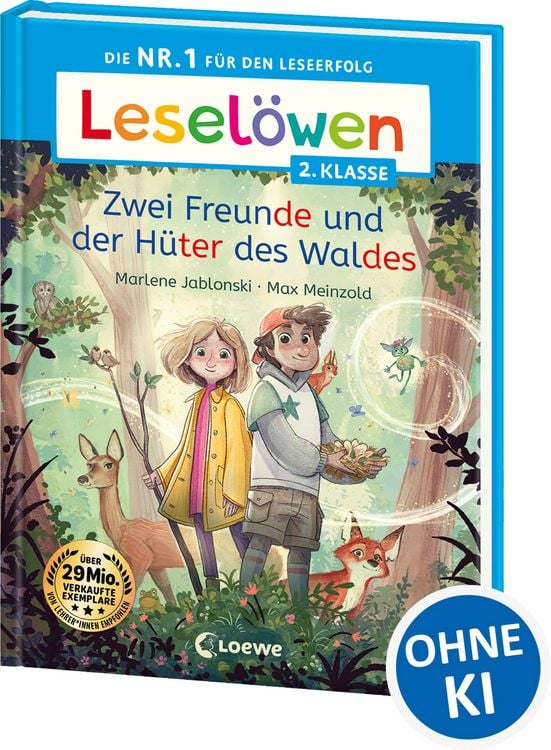 Produktbild: Lesel&ouml;wen 2. Klasse - Zwei Freunde und der H&uuml;ter des Waldes