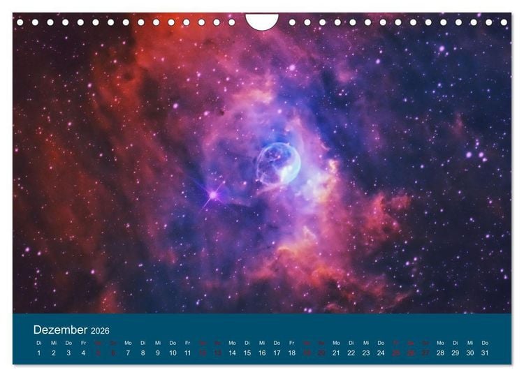 Produktbild: Havel-Sternwarte Weltallkalender (Wandkalender 2026 DIN A4 quer), CALVENDO Monatskalender