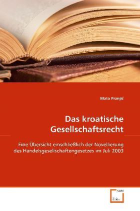 Produktbild: Pranjic, M: Das kroatische Gesellschaftsrecht