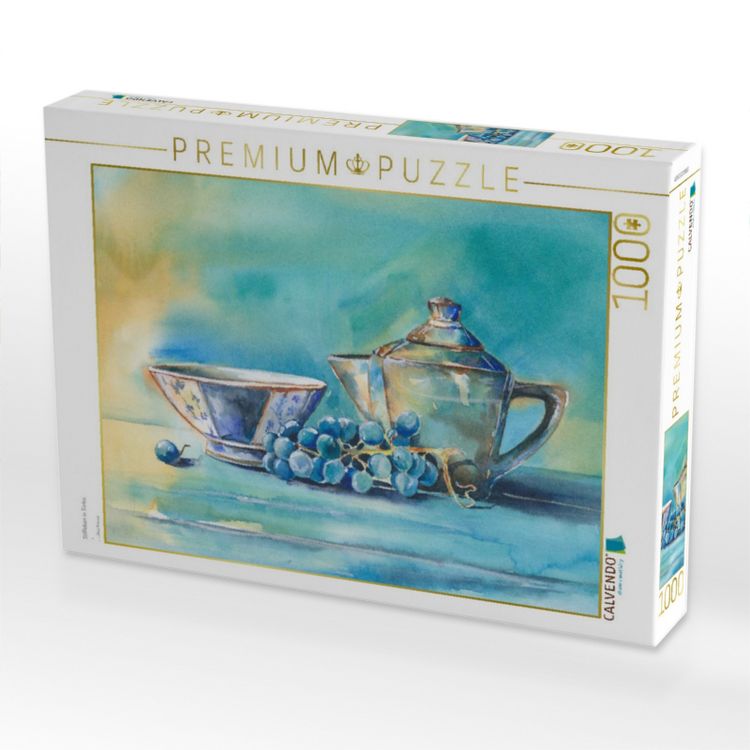 Produktbild: CALVENDO Puzzle Stillleben in T&uuml;rkis | 1000 Teile Lege-Gr&ouml;&szlig;e 64x48cm Foto-Puzzle f&uuml;r gl&uuml;ckliche Stunden