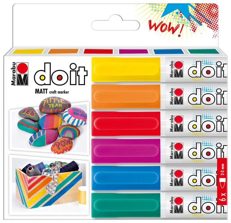 Produktbild: Marabu do it Craft Marker 2-3mm 6 St&uuml;ck