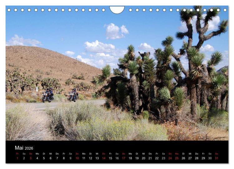 Produktbild: Born to be Wild - Mit der Harley durch den S&uuml;dwesten der USA (Wandkalender 2026 DIN A4 quer), CALVENDO Monatskalender