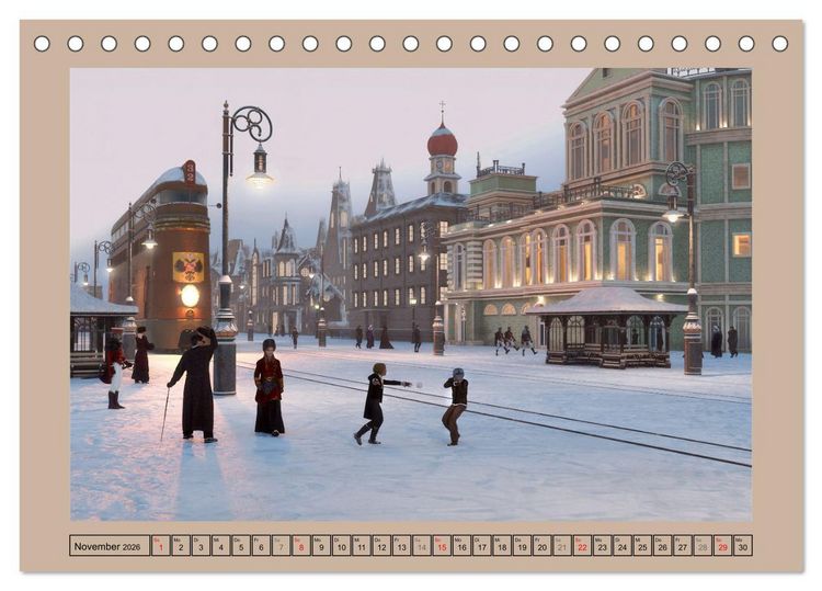 Produktbild: Steampunk Ferien (Tischkalender 2026 DIN A5 quer), CALVENDO Monatskalender