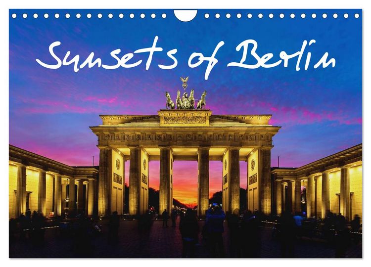 Produktbild: Sunsets of Berlin (Wall Calendar 2026 DIN A4 landscape), CALVENDO 12 Month Wall Calendar
