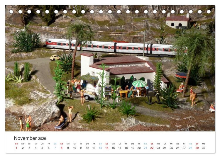 Produktbild: Modellbahnen aus aller Welt - H0, N, Z (Tischkalender 2026 DIN A5 quer), CALVENDO Monatskalender