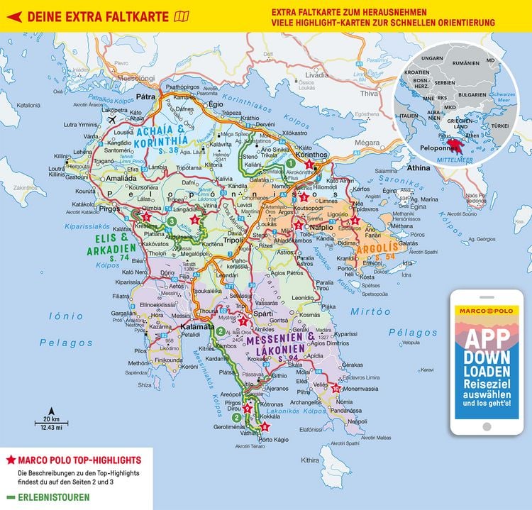 Produktbild: MARCO POLO Reisef&uuml;hrer Peloponnes