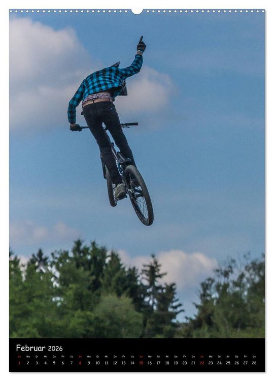 Produktbild: Slopestyle Extrembiking (hochwertiger Premium Wandkalender 2026 DIN A2 hoch), Kunstdruck in Hochglanz