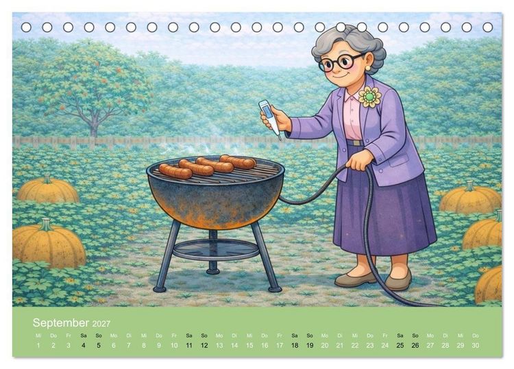 Produktbild: Ich bin noch nicht fertig - Oma Edition (Tischkalender 2027 DIN A5 quer), CALVENDO Monatskalender
