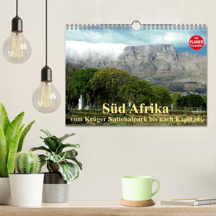Produktbild: S&uuml;d Afrika - vom Kr&uuml;ger Nationalpark bis nach Kapstadt (Wandkalender 2026 DIN A4 quer), CALVENDO Monatskalender