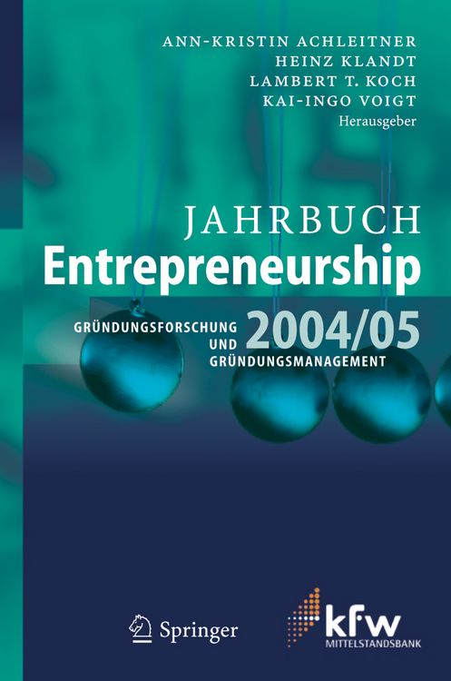 Produktbild: Jahrbuch Entrepreneurship 2004/05