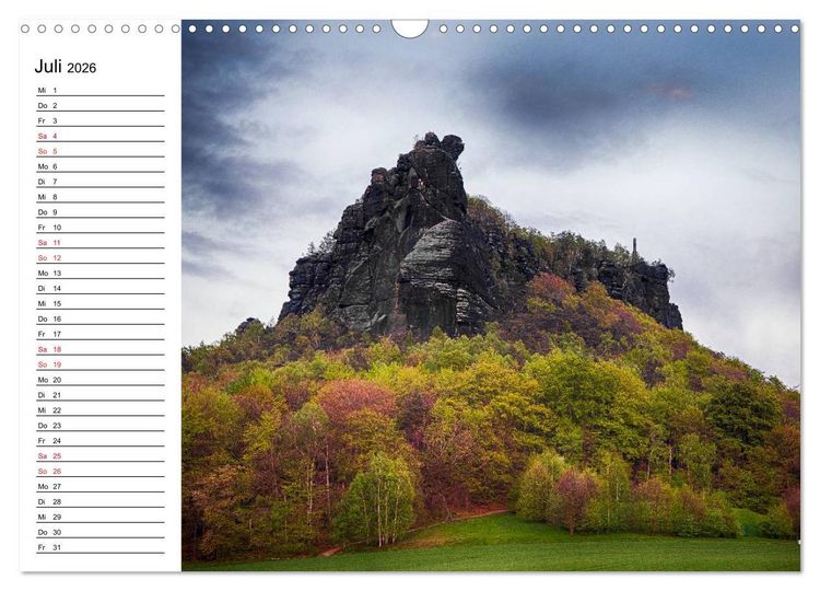 Produktbild: S&auml;chsische Schweiz &ndash; Impressionen (Wandkalender 2026 DIN A3 quer), CALVENDO Monatskalender
