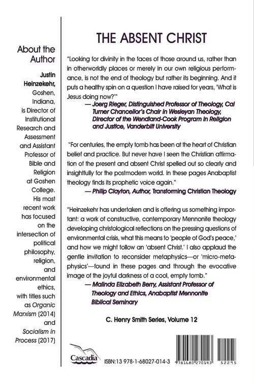 Produktbild: The Absent Christ: An Anabaptist Theology of the Empty Tomb