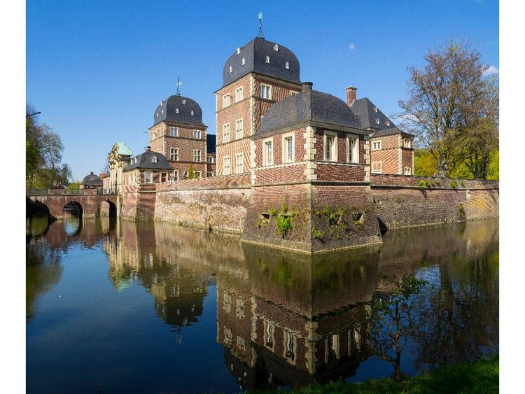 Produktbild: CALVENDO Puzzle Schloss Ahaus (MB) | 1000 Teile Lege-Gr&ouml;&szlig;e 64x48cm Foto-Puzzle f&uuml;r gl&uuml;ckliche Stunden