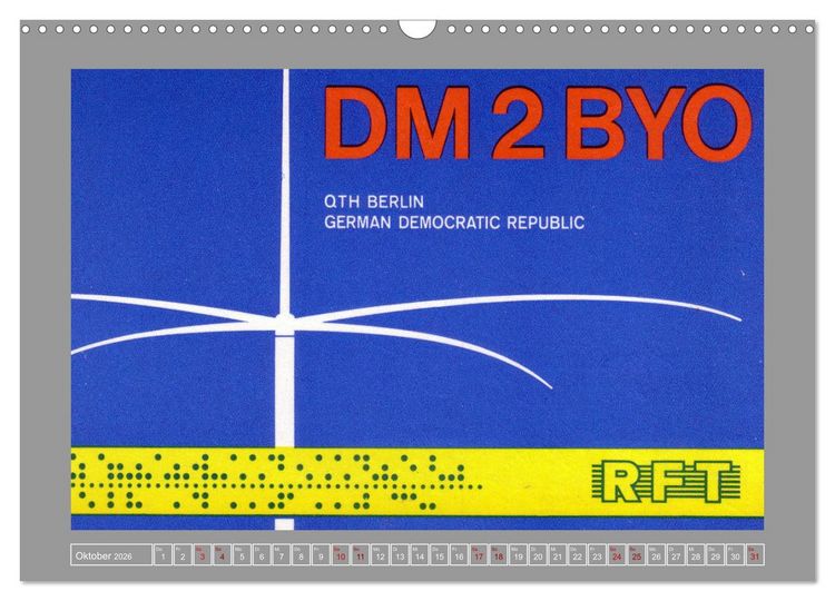 Produktbild: Amateurfunk in Ost-Berlin (Wandkalender 2026 DIN A3 quer), CALVENDO Monatskalender