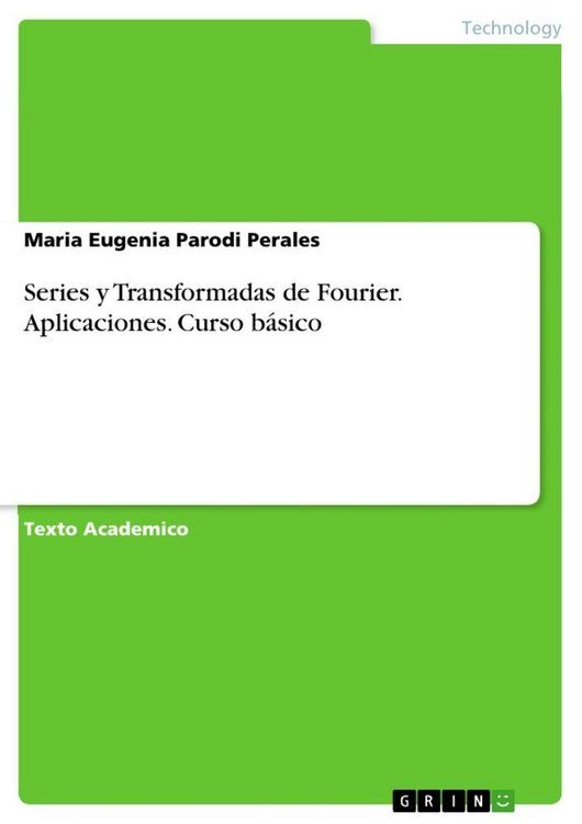 Produktbild: Series y Transformadas de Fourier. Aplicaciones. Curso b&aacute;sico