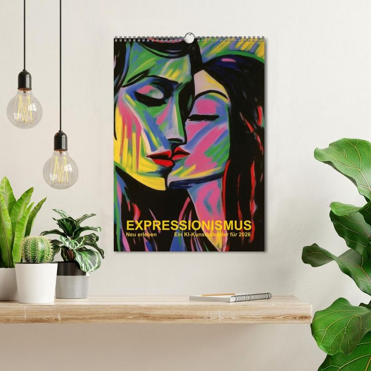 Produktbild: EXPRESSIONISMUS Neu Erleben Ein KI-Kunstkalender (Wandkalender 2026 DIN A3 hoch), CALVENDO Monatskalender