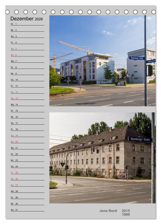 Produktbild: Jena im Wandel (Tischkalender 2026 DIN A5 hoch), CALVENDO Monatskalender