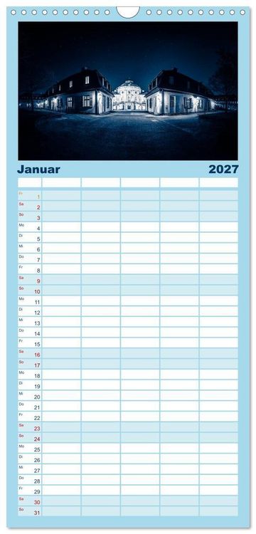 Produktbild: Familienplaner 2027 - STUTTGART 2027 auf den zweiten Blick mit 5 Spalten (Wandkalender, 21 x 45 cm) CALVENDO