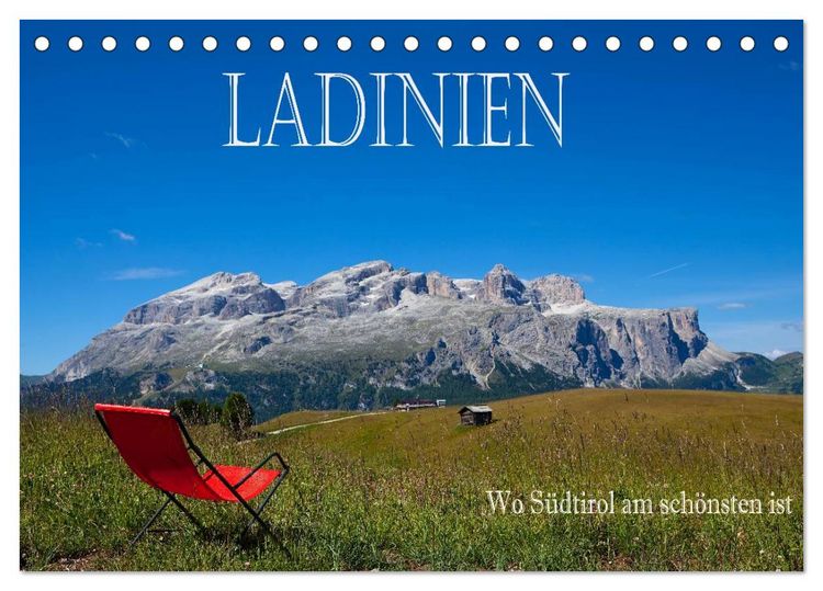 Produktbild: Ladinien - Wo S&uuml;dtirol am sch&ouml;nsten ist (Tischkalender 2026 DIN A5 quer), CALVENDO Monatskalender